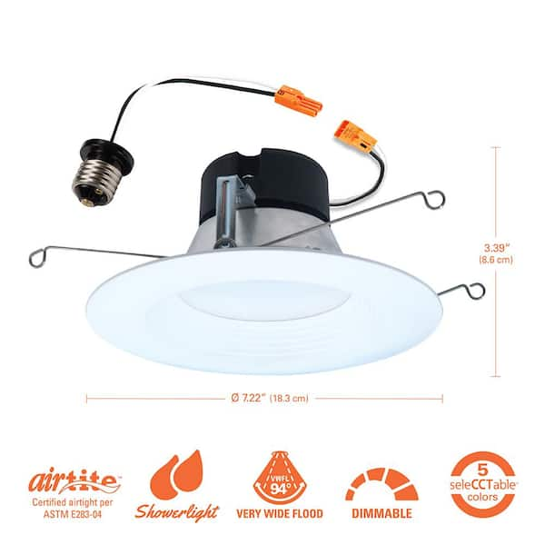 HALO LT 5/6 in. LED Retrofit Module with Baffle Trim Selectable 