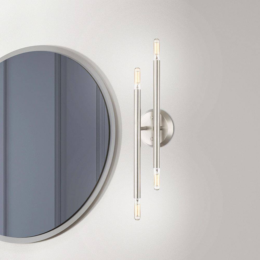 Soho Brushed Nickel 4-Light ADA Compliant Wall Sconce