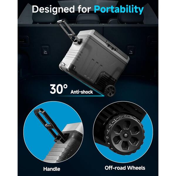 Justincity 53 qt. Electric Cooler Portable 12 Volt Refrigerator