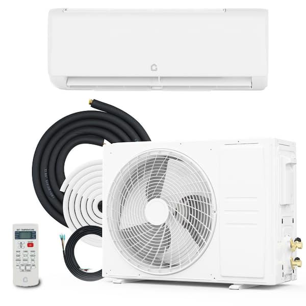 22 SEER2 12000 BTU Wi-Fi Split Air Conditioner 750 sq. ft. with Heating, Cooling, Dehumidifier, Climate Control in White