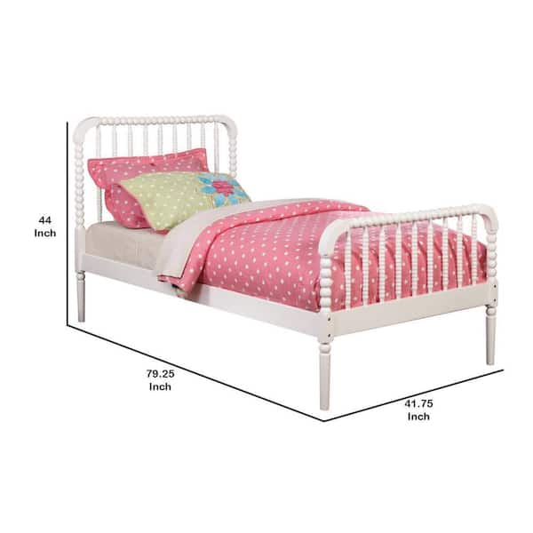 モノトーンミニハット VECELO Twin Bed Frame, Multi-Colored Metal Frame Twin