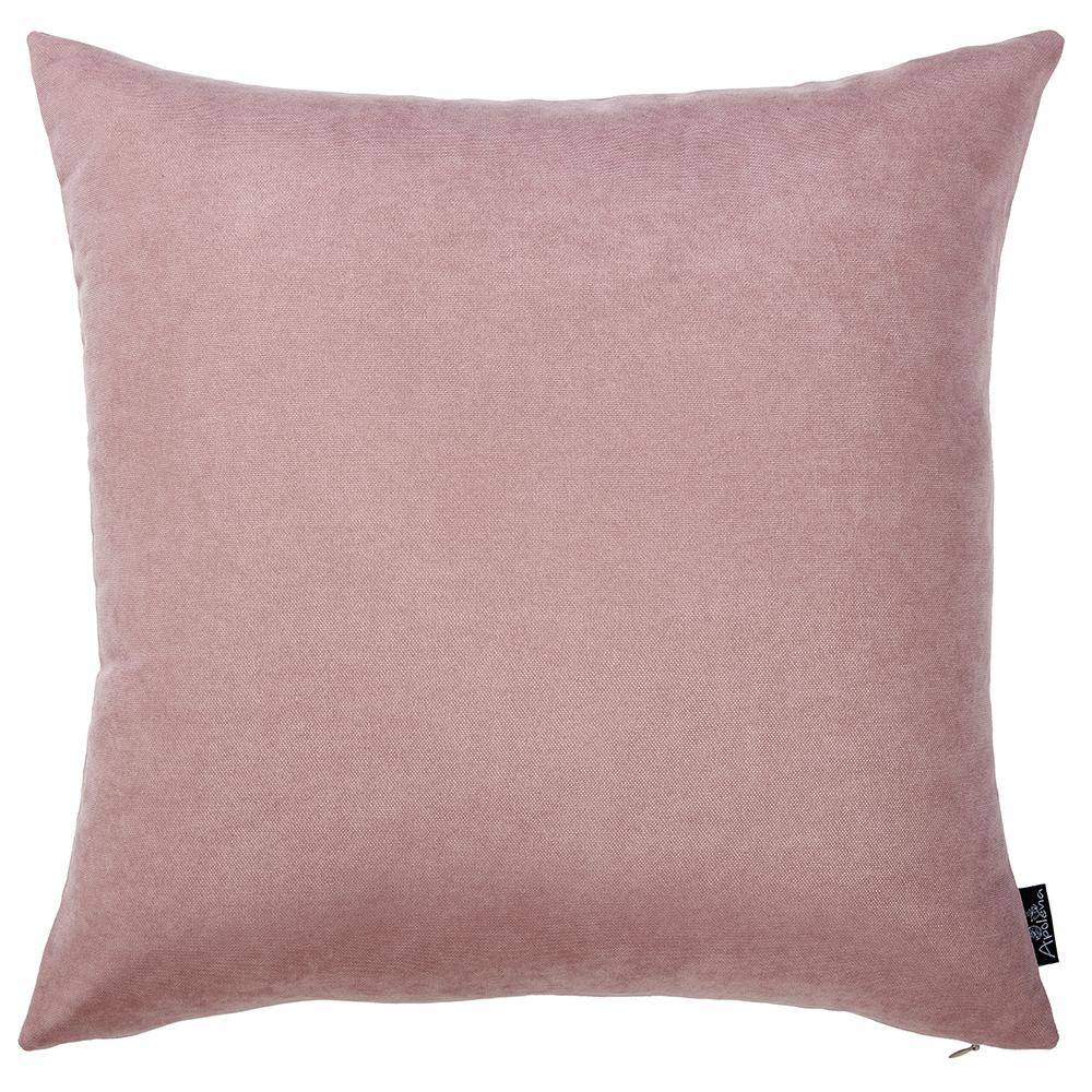 Light Pink Brushed Polyester Twill Throw Pillow Cover Set