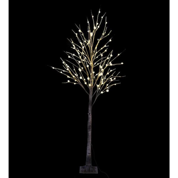 Lightshare 8 Ft Pre Lit Led Birch Tree, Outdoor Lighted Trees Artificial Birch