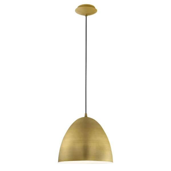 gold bowl pendant light