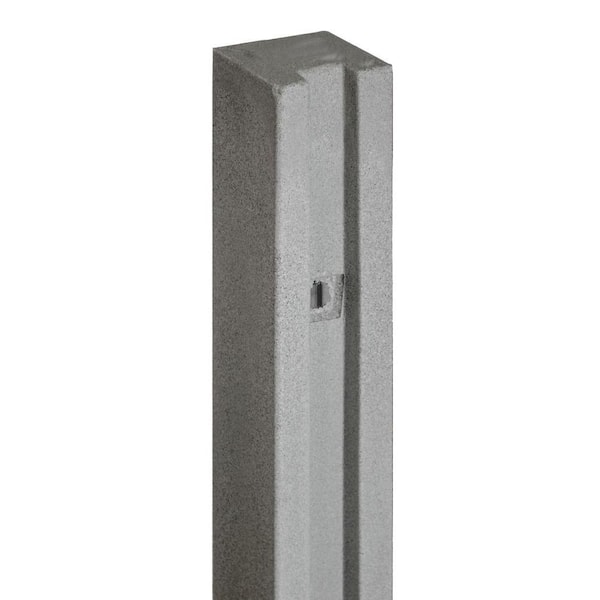 SimTek 5 in. x 5 in. x 8-1/2 ft. Gray Composite Fence Gate Post
