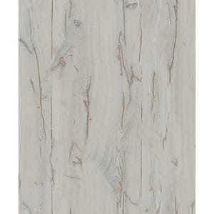 Jackson Taupe Wooden Plank Wallpaper