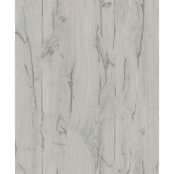 Advantage Jackson Taupe Wooden Plank Wallpaper