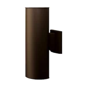 LUTEC 2-Light Bronze Outdoor Up and Down Sconce Wall Light 5288804412 ...