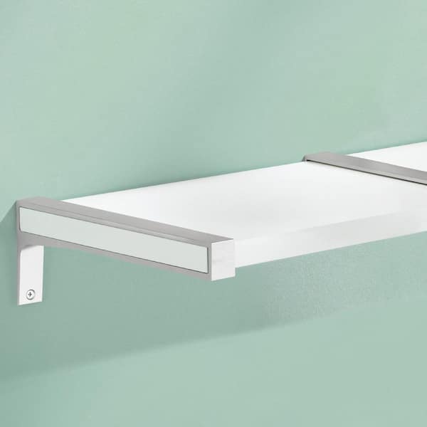 Sumo Belt 4.3 in. Silver Aluminum Sumo Shelf Support (Set of 2)