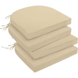 Outdoor Throw Pillow Chair Cushions 17 in. x 16 in. x 2 in. Pack of 4 Patio Cushions for Outdoor Furniture