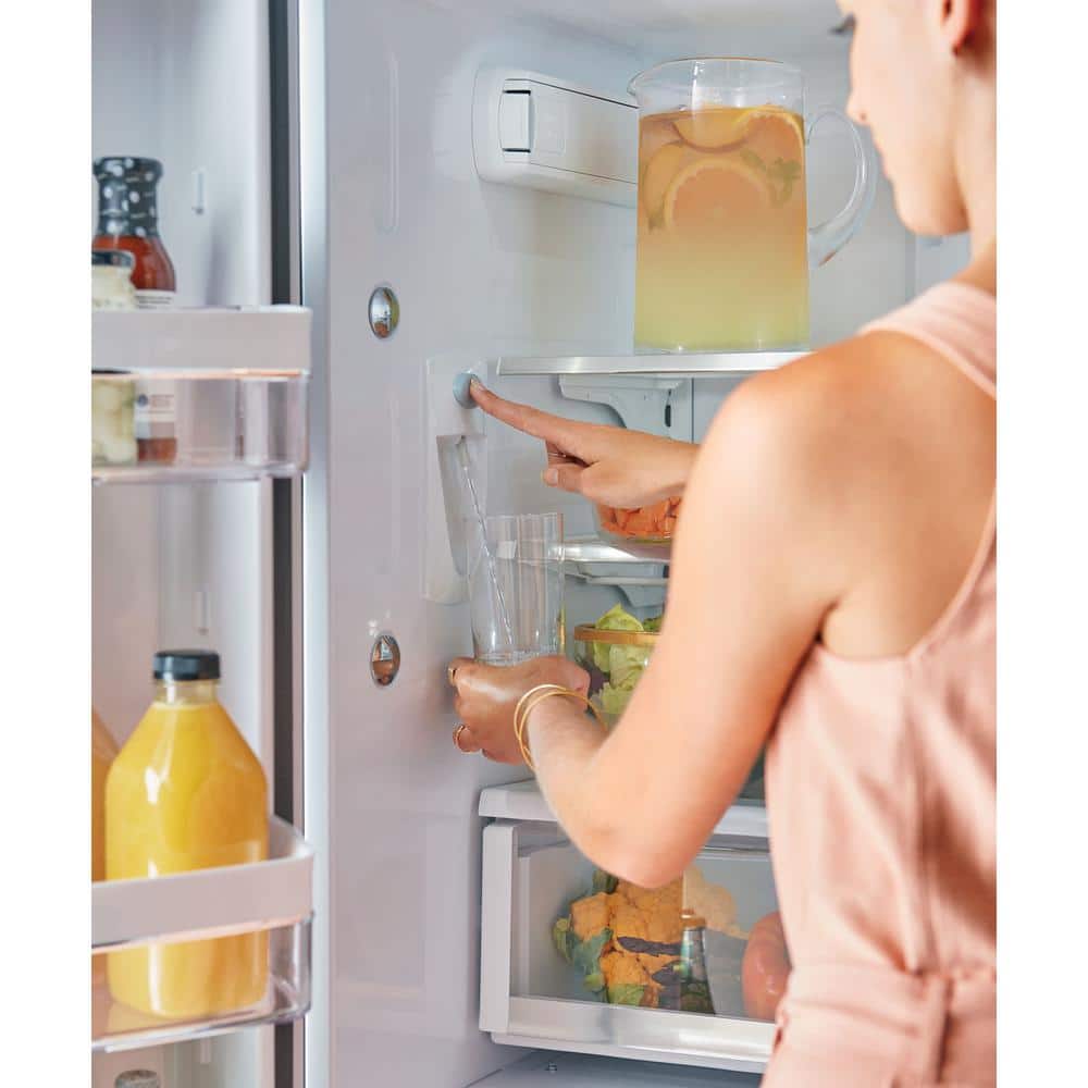 36" Matte Black Smart French Door Refrigerator with Ice Maker