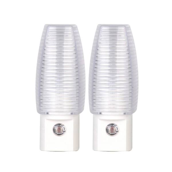 Unbranded White Automatic Dusk to Dawn LED Night Light (2-Pack)
