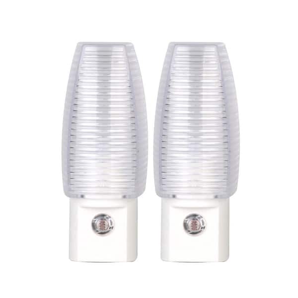 Unbranded White Automatic Dusk to Dawn LED Night Light (2-Pack)