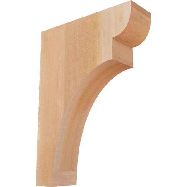 Ekena Millwork 3-1/2 in. x 12 in. x 16 in. Western Red Cedar Yorktown Smooth Corbel