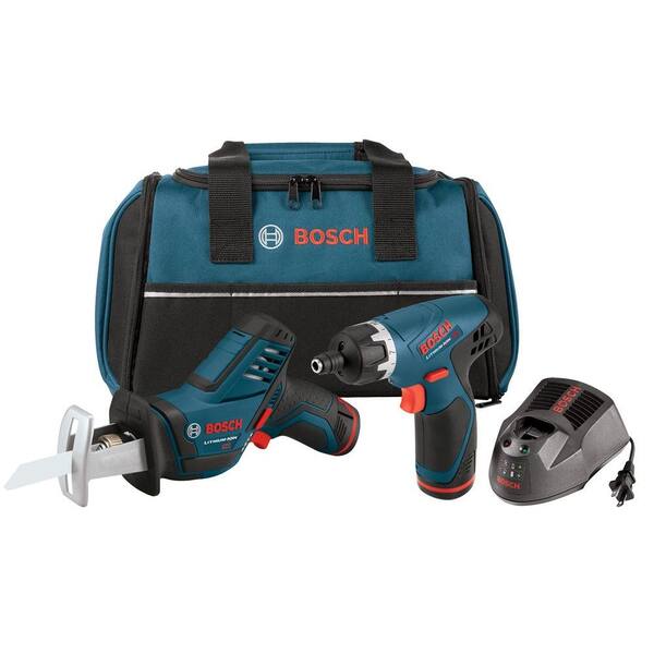 Bosch 12V Max Lithium-Ion PS60 Pocket Reciprocating Saw with PS20 Pocket Driver