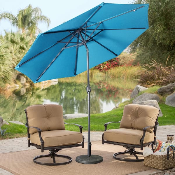 CANVAS UV-Protected Fabric Outdoor/Patio Market Umbrella w/ Crank