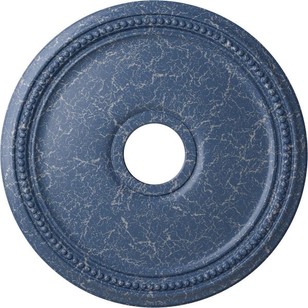 Ekena Millwork 1-1/8 in. x 18 in. x 18 in. Polyurethane Diane Ceiling Medallion, Americana Crackle