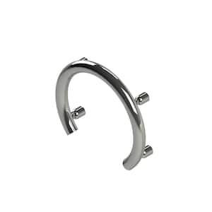 13 in. Concealed Screw Grab Bar Accent Ring, Designer Luxury Grab Bar, ADA Compliant Up to 500 lbs. in Polished Chrome