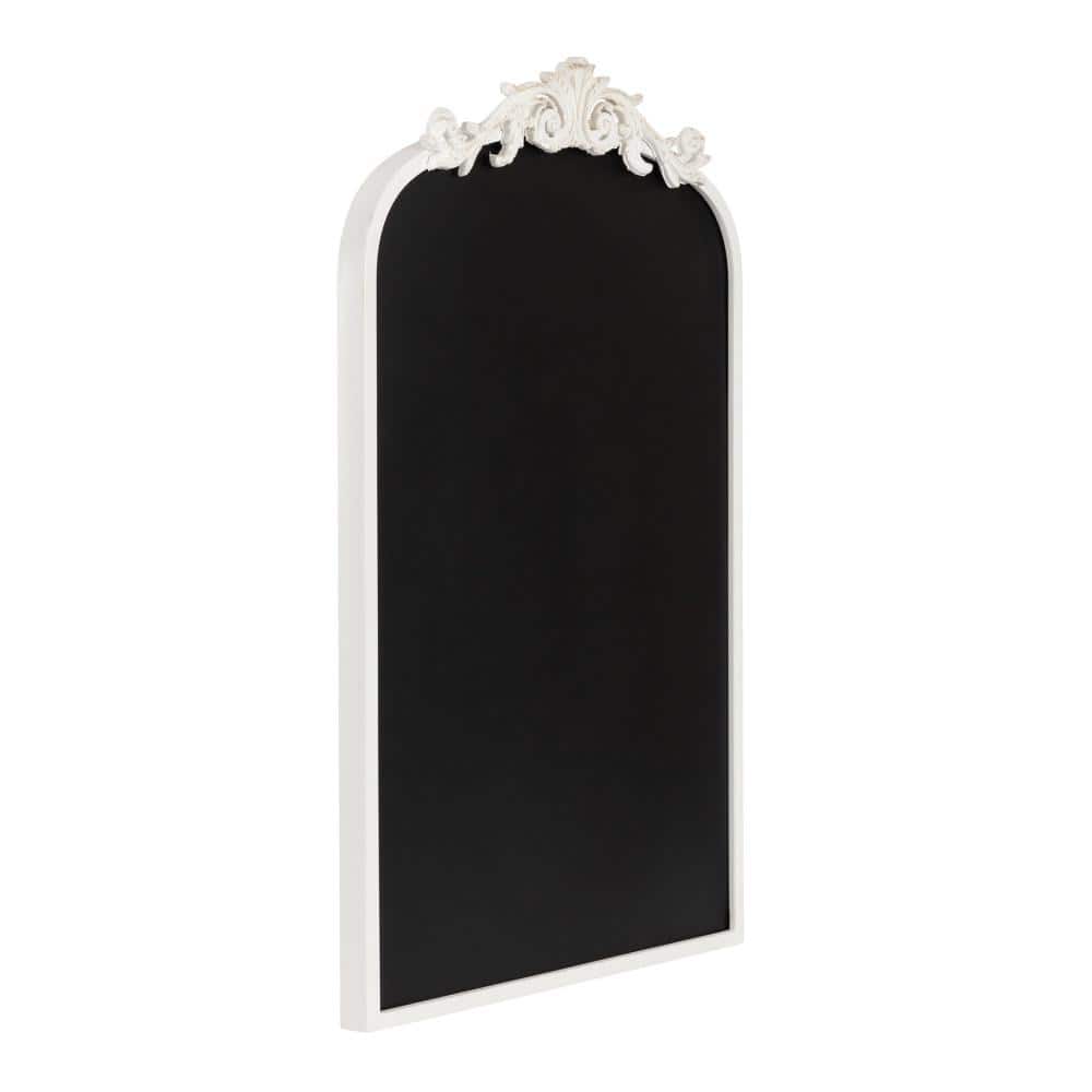 White Metal Framed Magnetic Chalkboard Memo Board