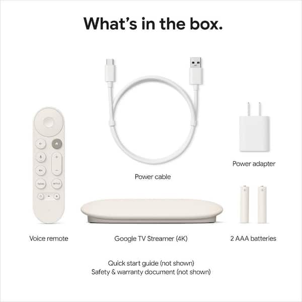Google TV Streamer (4K) with Voice Remote in Hazel GA05802