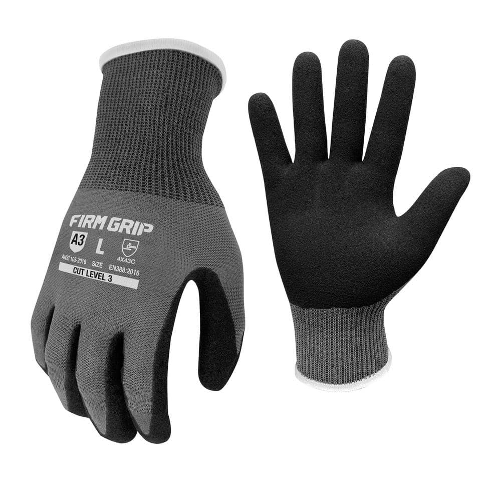 X-Large Precision Grip A3 Cut Resistant Outdoor and Work Gloves