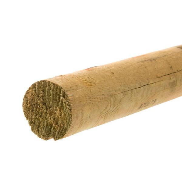 6 In X 6 In X 8 Ft Wood Full Round Fence Post 4277 The Home Depot 6 In X 6 In X 8 Ft Wood Full Round Fence Post 4277 The Home Depot