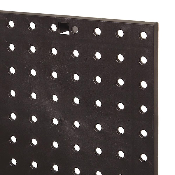 Everbilt 16 in. H x 16 in. W Plastic Pegboard in Black (50 lbs.) 814450 -  The Home Depot