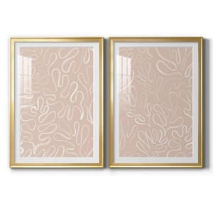 Matisse Pieces III by Wexford Homes 2-Pieces Framed Abstract Paper Art Print 26.5 in. x 36.5 in.