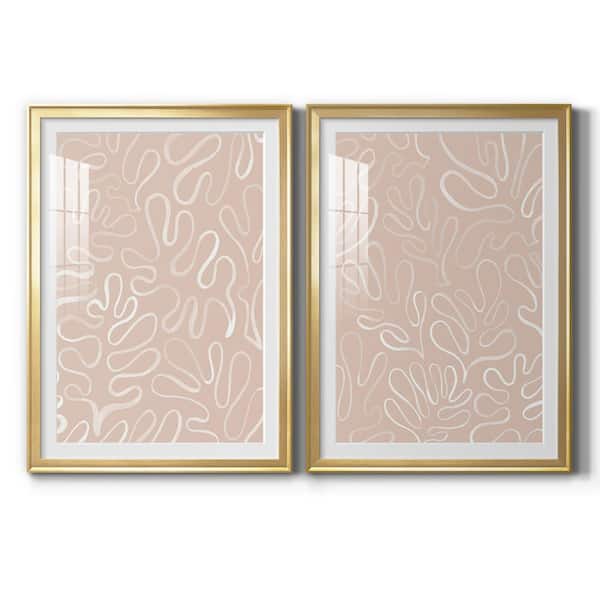 Wexford Home Matisse Pieces III by Wexford Homes 2-Pieces Framed Abstract Paper Art Print 18.5 in. x 24.5 in.