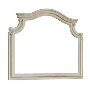 2.63 in. W x 40 in. H Wooden Frame White Wall Mirror