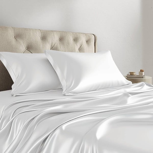 Satin 6-Piece Polyester Wrinkle-Free Luxurious Sheet Set