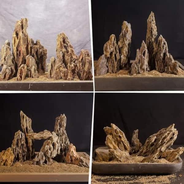 13.2 lb Dragon Stone Aquarium Rock Natural Porous Khaki TFL0478