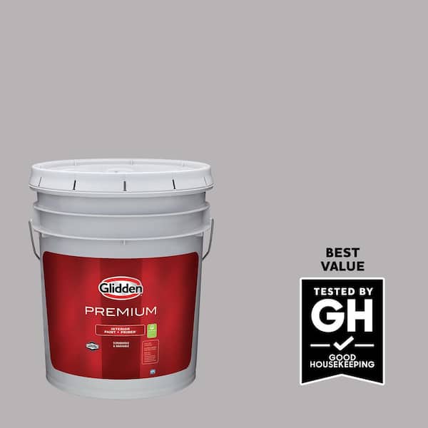 Glidden Premium 5 gal. PPG1003-3 Silver Bells Flat Interior Latex Paint