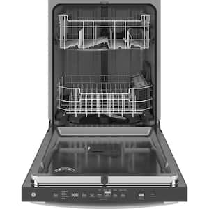 24 in. Smart Built-In Tall Tub Top Control Stainless Steel Dishwasher w/Stainless Interior Door and Plastic Tub, 50 dBA