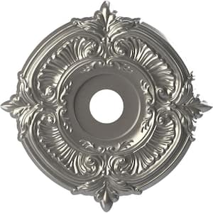 19 in. O.D. x 3-1/2 in. I.D. x 1 in. P Attica Thermoformed PVC Ceiling Medallion in Aged Dark Steel
