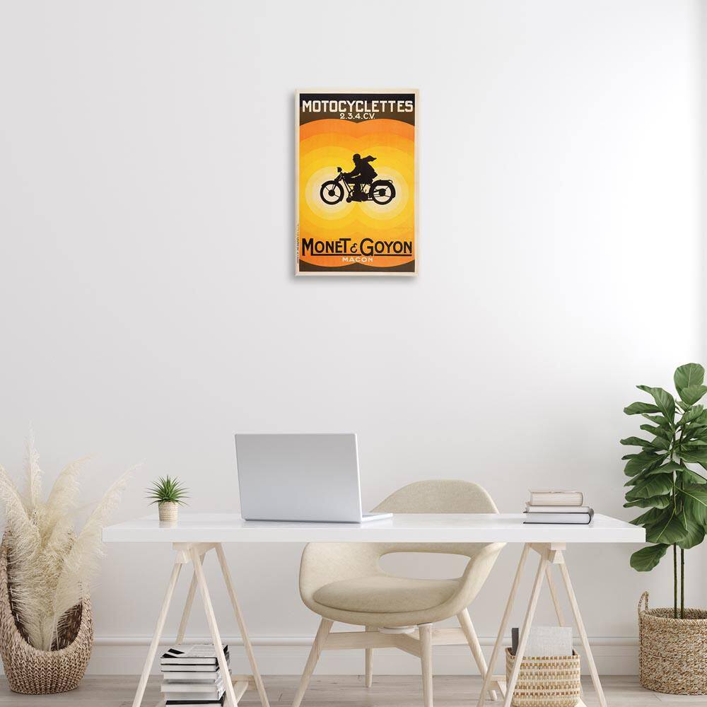 Vintage Motorcycle Advertisement by Marcus Jules Unframed Travel Graphic Art Print 24 in. x 16 in. price history on PriceWatchPro