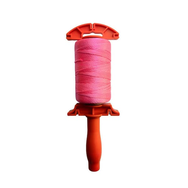 500 ft. 1/16 in. Twisted Mason Line Reel Polypropylene Pink Non-Wire Rope