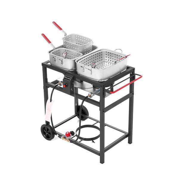 Outdoor Gourmet Double-Basket Jet Fryer