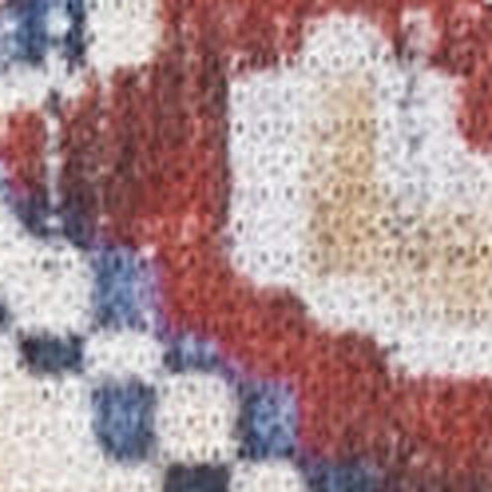 5' X 7' Red and Ivory Floral Medallion Distressed Non Skid Area Rug price history on PriceWatchPro