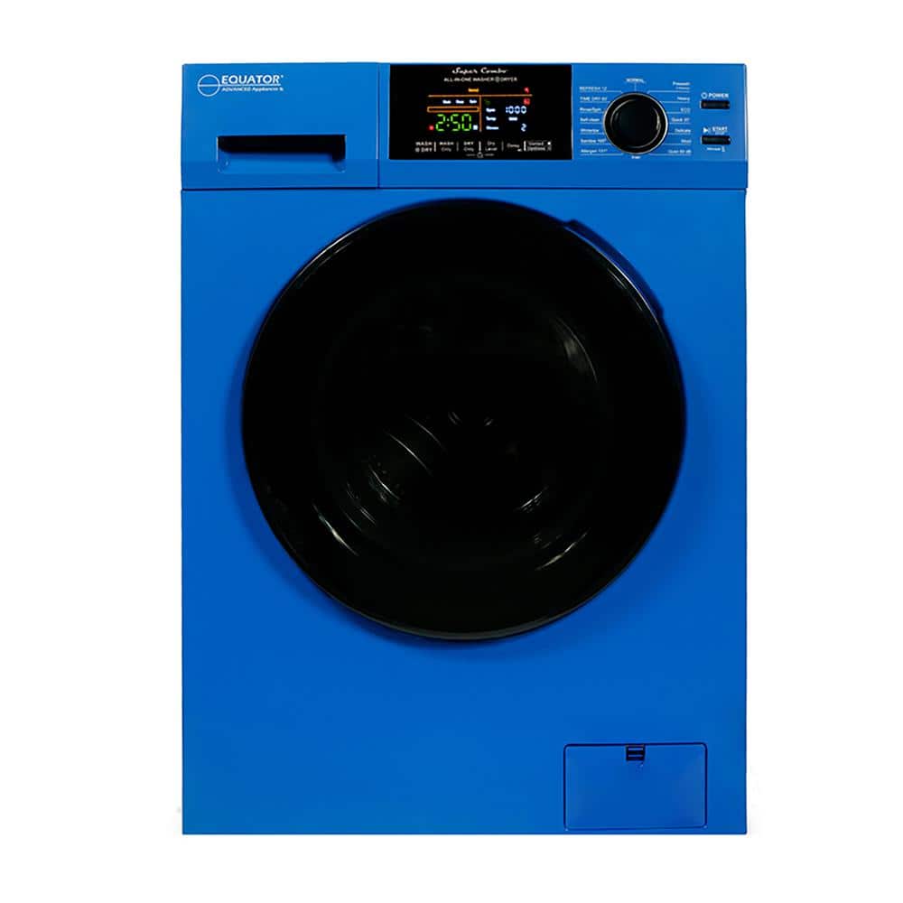 Equator 24 in. 1.9 cu.ft. Digital Compact 110V Vented/Ventless 18 lbs Washer Dryer Combo 1400 RPM in Blue