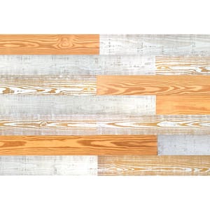 Thermo-Treated 1/4 in. x 5 in. x 4 ft. Grain, Pearl and Art Warp Resistant Barn Wood Wall Planks (10 sq. ft. per 6 Pack)