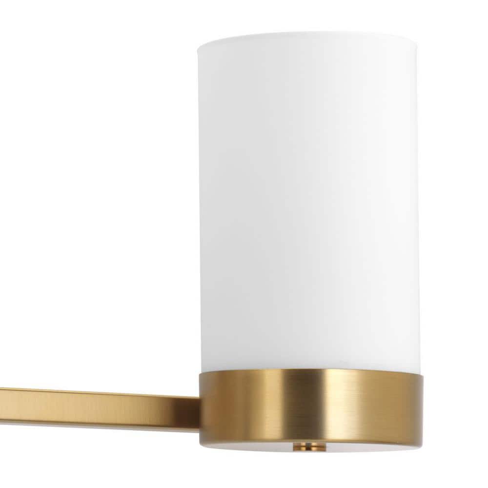 Brushed Bronze 2-Light Mid-Century Modern Vanity Fixture