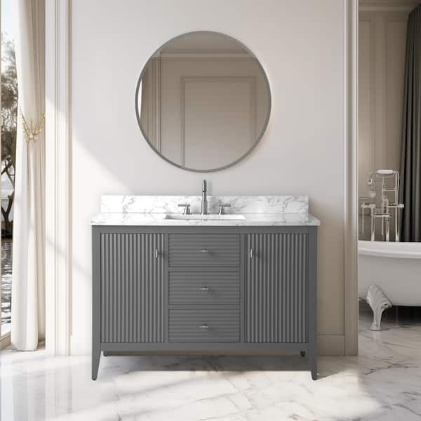 Vanity Art 48 in. W x 22 in D x 38 in. H Single Sink Bath Vanity