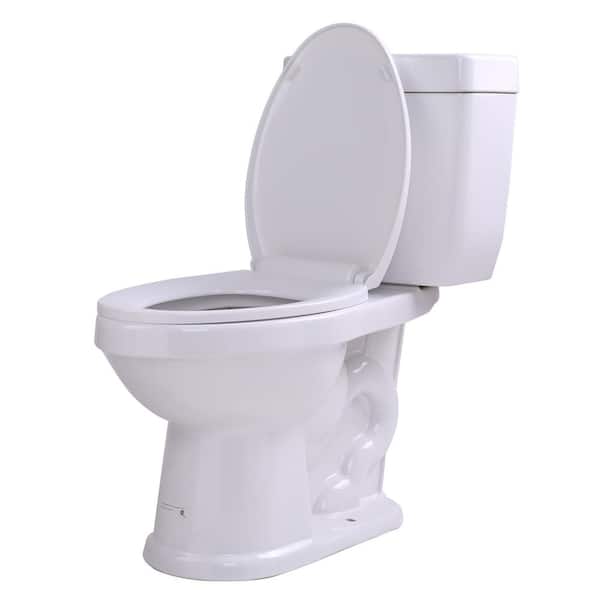 Talos 2-Piece 1.6 GPF Single Flush Elongated Toilet in White Talos 2-Piece 1.6 GPF Single Flush Elongated Toilet in White
