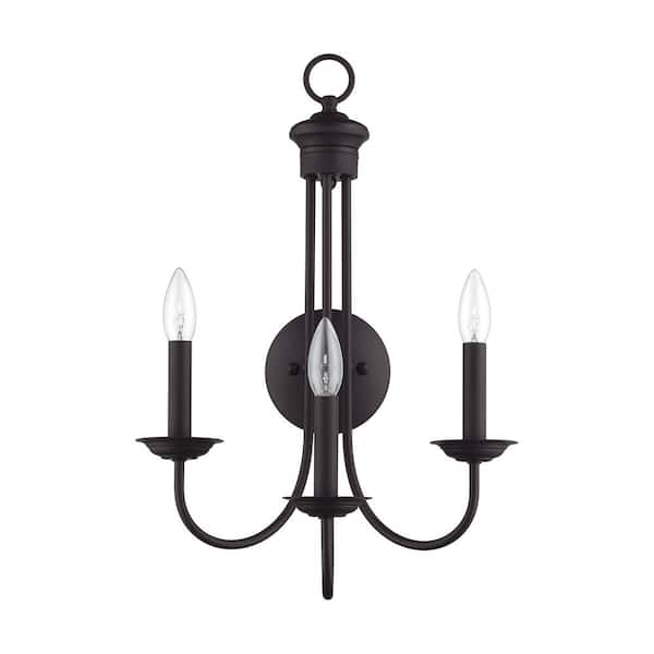 Estate 3-Light Bronze Chandelier