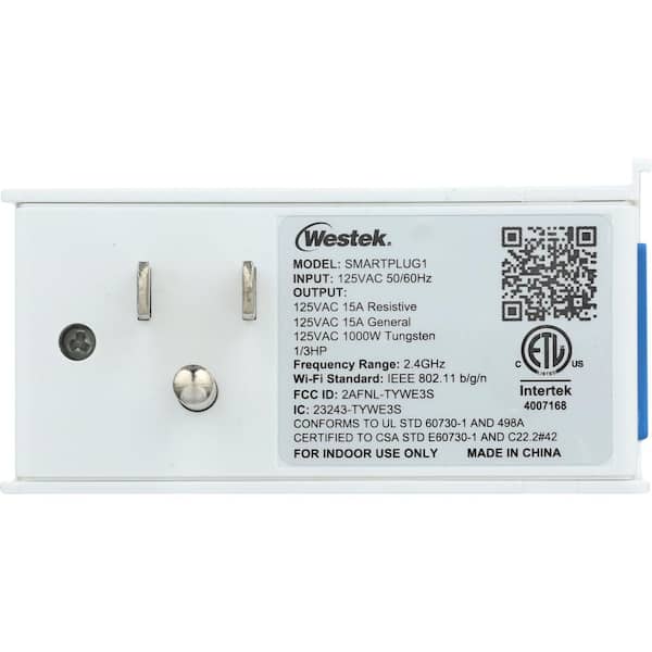 Westek 7 Day Programmable Indoor Plug-In Digital Wi-Fi Enabled