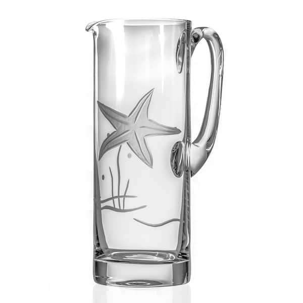 Rolf Glass Starfish 35 oz. Clear Pitcher 400716 - The Home Depot