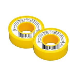1/2 in. x 260 in. Yellow Thread Sealing PTFE Plumber's Tape (2-Pack)