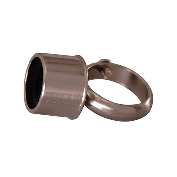 Barclay Products 2 in. D-Rod Loop Connector in Polished Nickel