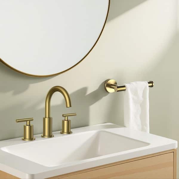 Sunzone 5-Piece Bathroom Hardware Set – Brushed Silver Towel Bar, Ring, Hooks & Toilet Paper Holder For Wall Mount